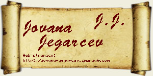 Jovana Jegarčev vizit kartica